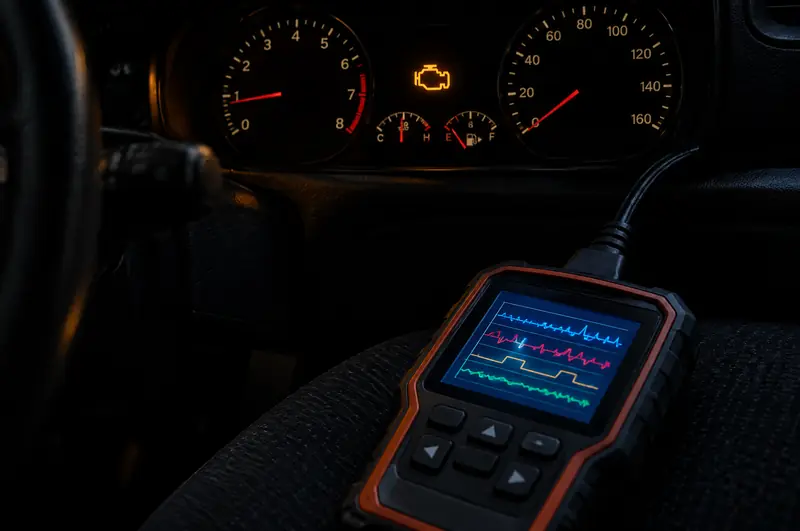 Diagnóstico y luz de Check Engine en el taller REX
